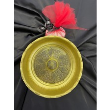 PremiumPort El Yapımı Bakır Hamam Tası, Altın Rengi, 20CM, Özel Eskitme, Sabun Hediyeli