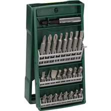 CetKing Professional Accessories X/line Mini 25 Parça Vidalama Seti, Plastik Kutu, Yeşil
