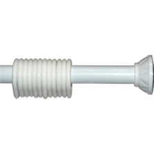 PremiumPort Genişlik 125 Cm, Yükseklik 200 cm Metal Banyo Perde Askılığı