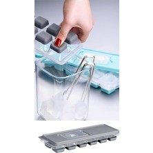 CetKing Bas Parmak Silikon Buz Kalıbı, 12 Bölmeli, 2 Adet