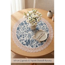Rona Home Su Itici Kumaş Yuvarlak Runner 60CM Çapında