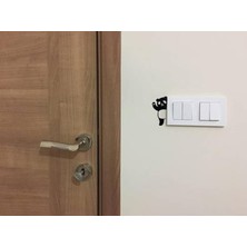 CetKing Taraflı Kullanıma Uygun Panda Duvar Sticker