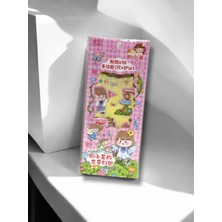 My Balli Store Sevimli Karakter Çiçekli Sticker Seti, 10 Yapışkanlı Etiket, Çok Amaçlı Cetvel