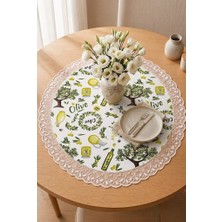 Rona Home "su Geçirmez", "leke Tutmaz", "yuvarlak", "dantelli" Runner ve "60 Cm"