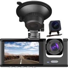 Mieco 1s WIFI/1920P FHD/170° Ultra Geniş Açı/ Görüşü G-Sensörü/ 3 Kameralı Araç Kamerası (2025)