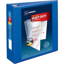 (7.6cm, Pacific Blue) - Avery 7.6cm Heavy Duty View 3 Ring Binder, One Touch Ezd Ring, Holds 22CM x