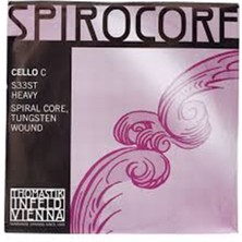 Thomastik Infeld Thomastik S33ST Spirocore Wolfram C (Do) Strong Tek Çello Teli | Wolfram Sarım, Yüksek Tansiyon, Derin ve Hacimli Bas Tonları