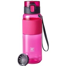 Zwilling Içecek Şişesi, Bpa Içermez, Fitness, Boş Zaman ve Ofis Için Su Şişesi, Tritan, Pembe, 680 M