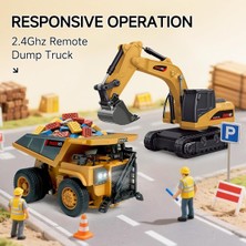 1/64 Kumandalı Mini Kamyon 8 Kanal Şarjlı Işıklı Metal 2.4 Ghz
