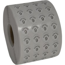 Moonstar Etiketleme Makinesi Kontrol Etiket 9 No (5 Rulo 50.000 Adet)