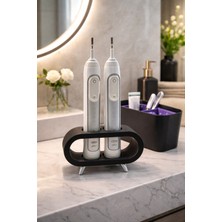 PremiumPort Pilli ve Şarjlı Diş Fırçası Standı, Banyo Düzenleyici, Tüm Modellerle Uyum