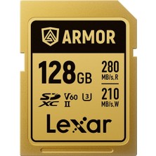 Lexar Profesyonel Armor Gold 128GB Uhs-Ii V60 Sdxc Hafıza Kartı