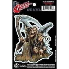 Planet Waves GT77017 Gitar Tattoo Reaper 3 Sticker | Kolay Uygulanır - Iz Bırakmaz - Şık Tasarım