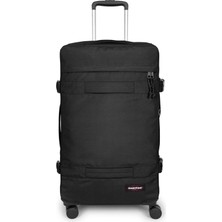 Eastpak Orta Boy Transit'r 4 M 8 Tekerlekli Çekçekli Valiz Black