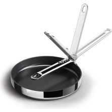 Joseph Joseph Space 3 Katmalı Paslanmaz Çelik Seramik Kaplama 24 cm Kızartma Tavası