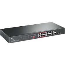 Tp-Link TL-SL1218MP, 16-Port 10/100MBPS + 2-Port Gigabit Unmanaged Poe Switch