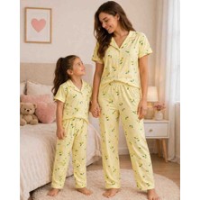 Arn Homewear Limon Desenli Anne Kız Çok Kombini Pijama Takımı ( Bir Ürün Fiyatıdır)
