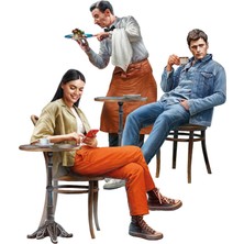 Miniart 38085 1:35 Modern Kafe Ziyaretçileri Set1