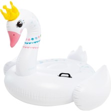 Intex Majestic Swan Ride-On, Şişirilmiş, Boyut: 1,42 M x 1,37 M x 99 cm (57562NP)