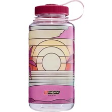 Nalgene Sustain 32 Oz. Geniş Ağızlı Su Şişesi - Şeffaf Vitray Gün Batımı