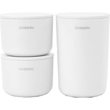 Brabantia Konteyner Tutucu 3 Pcs Beyaz