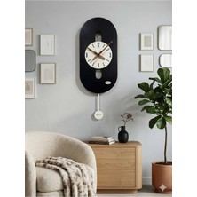 Serengeti Art Rio Ahşap Salon Duvar Saati Pilli (Ledsiz) Quartz Ultra Sessiz Mekanizma 26 cm x 70 cm