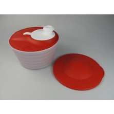 Tupperware Salata Salat Karoseri 4,5 Lt Kırmızı-Beyaz D128 Salatkarussell