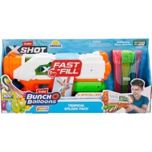 Twin Store 56568 Sun-Zur-X-Shot Water Balon Atan Su Tabancasi Bunch O Balloons-X-Shot