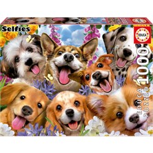 Educa 1000 Parça Yavru Köpek Selfiesi Puzzle - Puppies Selfie Howard Robinson - 19931