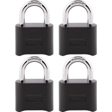 Master Lock Siyah Şifreli Kilit, Özelleştirilebilir Combo Asma Kilit, Kapalı ve Açık Hava Koşulların