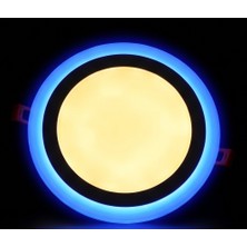 Cnl Yuvarlak Sıva Altı LED Spot Armatür 36 Watt Çift Renk Mavi Günışığı Aydınlatma Veya Gece Lambası