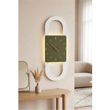 Serengeti Art Berlin Ahşap Salon Duvar Saati Pilli (Ledli) Quartz Ultra Sessiz Mekanizma 25 cm x 85 cm
