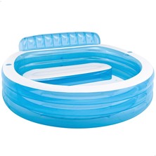 intex Koltuklu Aile Havuzu 229X218X79CM (Mavi)
