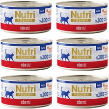 Nutri Feline Adult Pate 70GR Sığır Etli 6 Adet Yaş Yetişkin Kedi Maması