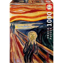 Educa - Yetişkinler Için 1000 Parça Yapboz | Çığlık, Edvard Munch. Tutkal Düzeltme Yapboz Içerir. Öl