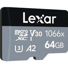 Lexar 64GB High-Performance 1066X Microsdxc Uhs-I, Up To 160MB/S Read 70MB/S Write C10 A2 V30 U3