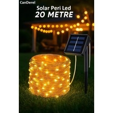 Eser Ticarett Güneş Enerjili 20 Metre Peri LED Işık 200 LED 8 Mod Dış Mekan Ağaç Balkon Solar Bahçe Aydınlatma
