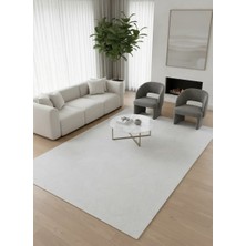 Veseo 40194A Krem Halı 200X290 | Oval Kavisli Modern Halı