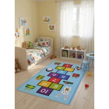Bellino 5485 Çocuk Atlama Taşı Halısı Yılbaşı Temalı 120X180