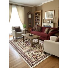 Hereke Classic 2350C Krem Kazak Geometrik Klasik Halı 200X290
