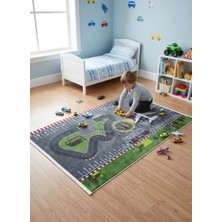 Bellino 5505 Çocuk Oyun Halısı Yarış Pisti Temalı 120X180