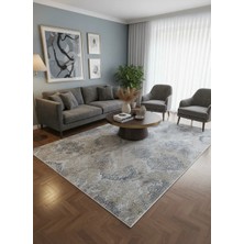 Asaryün Asar Yün Moda H4850 Mavi Modern Damask Desenli Halı 200X290