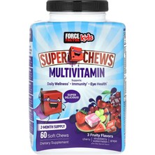Force Factor Kids Super Chews Multivitamin Cherry Strawberry Watermelon Grape 60 Soft Chews