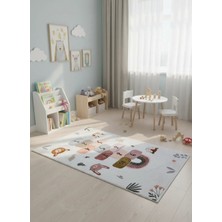 Bellino 5511 Çocuk Atlama Taşı Halısı Hayvan Figürlü 120X180