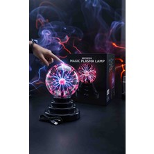 Wolawood Tesla Bobini Plazma Küre Eğitici, Öğretici Dekoratif Sihirli Top Lava Elektrik Dalgaları Büyüleyici Işık Görsel Şölen