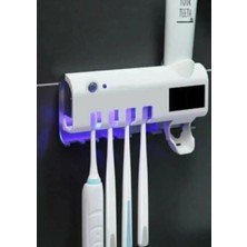 PremiumPort Otomatik Duvar Diş Fırçası Sterilizatörü ve Dispenser Tutucu