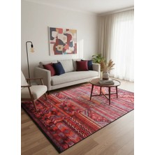 Bellino 4891 Kırmızı Etnik Kilim Halı 160X260