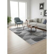 Bellino 4928 Gri Geometrik Üçgen Halı 160X230