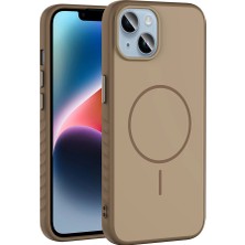 Apple iPhone 14 Kılıf M-Safe Şarj Özellikli Zore Tea Kapak