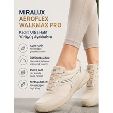 Liarca Walkmax Pro Bej Kadın Ultra Hafif Ekstra Rahat Ortopedik Nefes Alabilen Günlük Yürüyüş Ayakkabısı